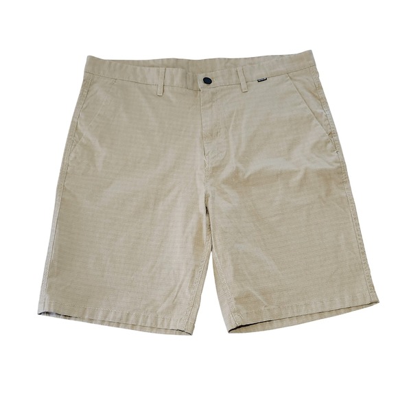Hurley Other - Hurley Turner Walk‎ Shorts 38" Waist Khaki Tan Textured Casual Chinos MWS0005850